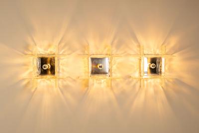Carlo Nason Carlo Nason Set of Three LP 256 Mazzega Wall or Ceiling Lights Italy 1970s