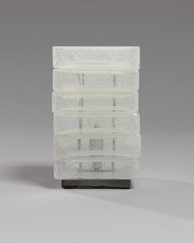 Carlo Nason Carlo Nason Table lamp in Pulegoso glass Murano late 1960s