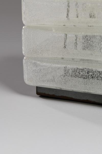 Carlo Nason Carlo Nason Table lamp in Pulegoso glass Murano late 1960s