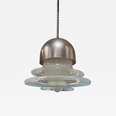 Carlo Nason Carlo Nason for Mazzega Space Age Layered Glass Pendant Lamp Italy 1960s