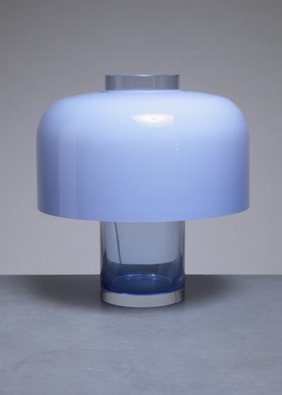 Carlo Nason Carlo Nason table lamp and vase for Mazzega Italy