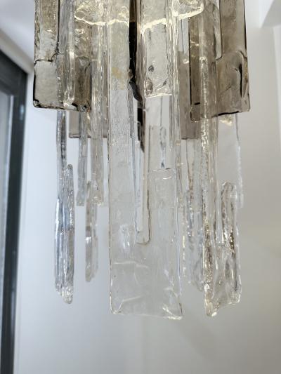 Carlo Nason Cascade Chandelier Murano Glass LS101 by Carlo Nason for Mazzega Italy 1970s