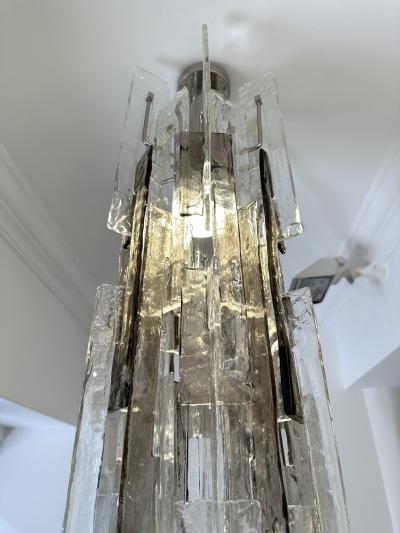 Carlo Nason Cascade Chandelier Murano Glass LS101 by Carlo Nason for Mazzega Italy 1970s