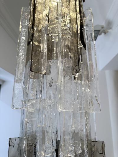 Carlo Nason Cascade Chandelier Murano Glass LS101 by Carlo Nason for Mazzega Italy 1970s
