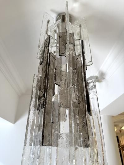 Carlo Nason Cascade Chandelier Murano Glass LS101 by Carlo Nason for Mazzega Italy 1970s