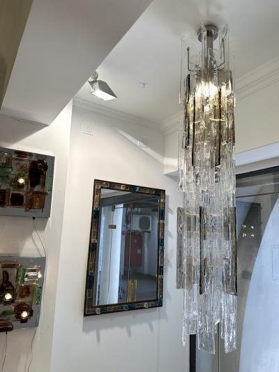 Carlo Nason Cascade Chandelier Murano Glass LS101 by Carlo Nason for Mazzega Italy 1970s