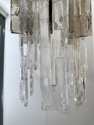 Carlo Nason Cascade Chandelier Murano Glass LS101 by Carlo Nason for Mazzega Italy 1970s
