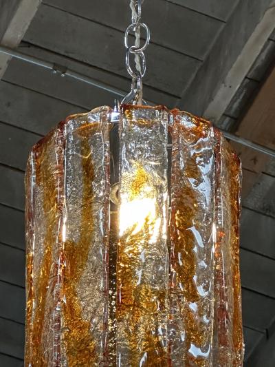 Carlo Nason Cascade Mazzega Chandelier by Carlo Nason for Mazzega in Murano Glass 1970