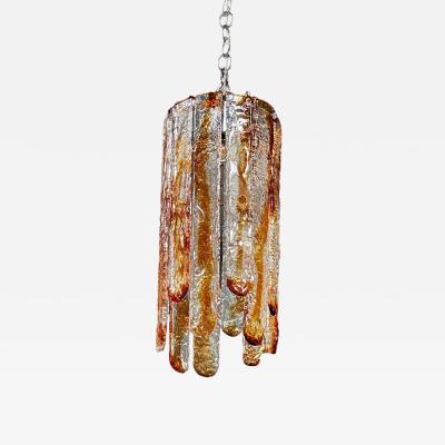 Carlo Nason Cascade Mazzega Chandelier by Carlo Nason for Mazzega in Murano Glass 1970