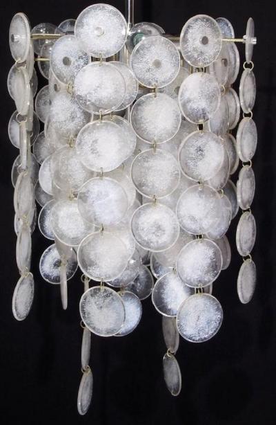 Carlo Nason Chandelier Thousand Moons by Carlo Nason for Mazzega 1960s