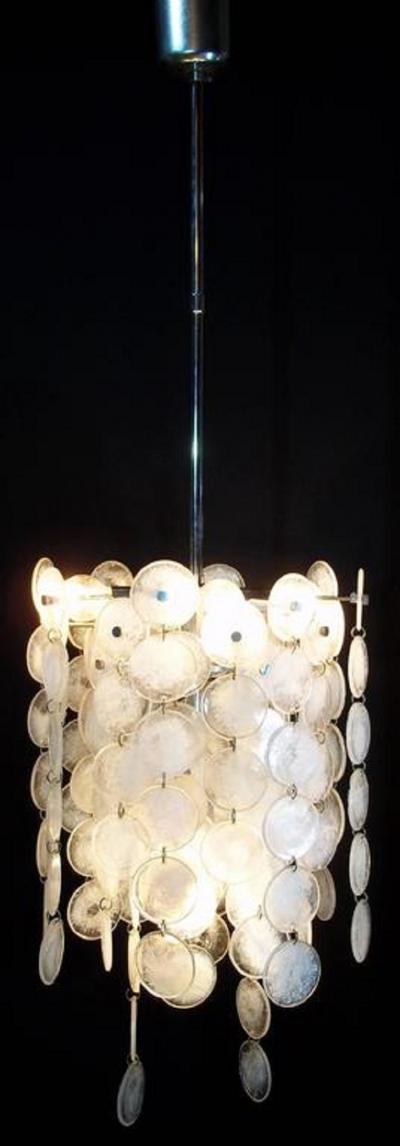 Carlo Nason Chandelier Thousand Moons by Carlo Nason for Mazzega 1960s