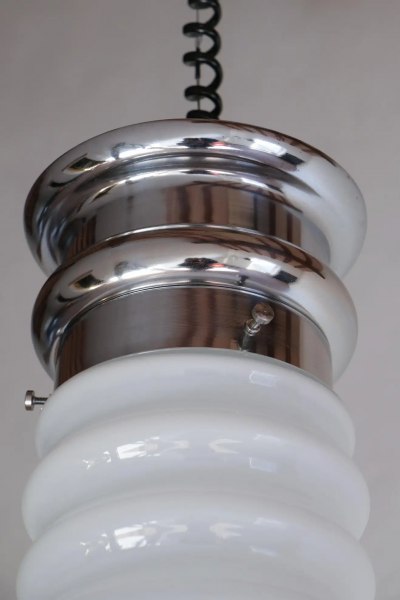Carlo Nason Italian Mid Century Modern Carlo Nason Space Age Pendant Lamp 1970s