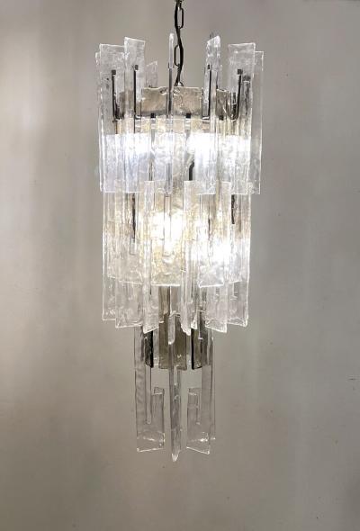 Carlo Nason Italian Mid Century Murano Glass Chandelier by Carlo Nason