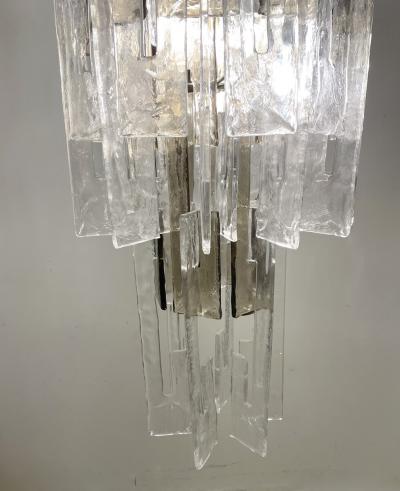 Carlo Nason Italian Mid Century Murano Glass Chandelier by Carlo Nason