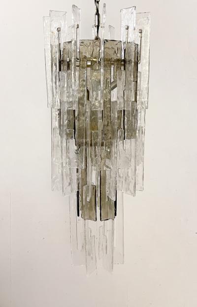 Carlo Nason Italian Mid Century Murano Glass Chandelier by Carlo Nason