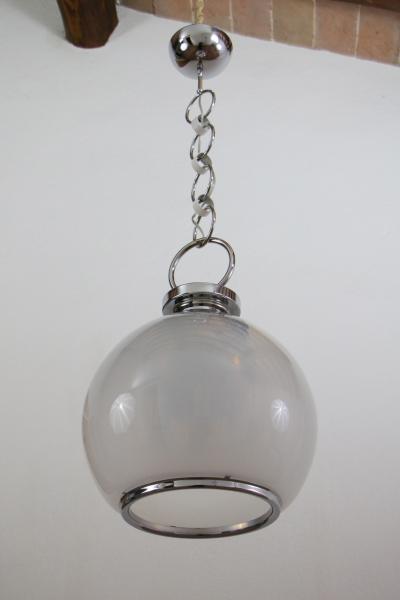 Carlo Nason Italian Midcentury Space Age Pendant Lamp Designed by Carlo Nason for Mazzega