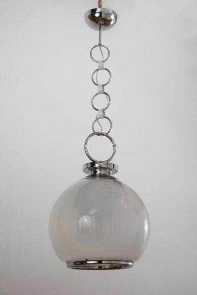 Carlo Nason Italian Midcentury Space Age Pendant Lamp Designed by Carlo Nason for Mazzega