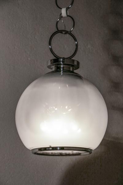 Carlo Nason Italian Midcentury Space Age Pendant Lamp Designed by Carlo Nason for Mazzega