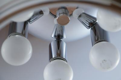 Carlo Nason Italian Midcentury Space Age Pendant Lamp Designed by Carlo Nason for Mazzega