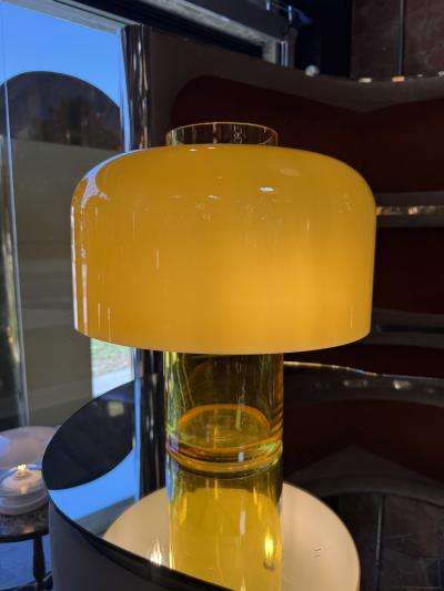 Carlo Nason LT226 Murano Glass Table Lamp by Carlo Nason for Mazzega in Yellow