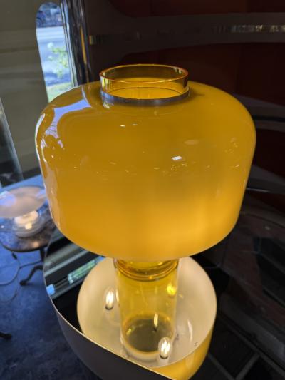 Carlo Nason LT226 Murano Glass Table Lamp by Carlo Nason for Mazzega in Yellow