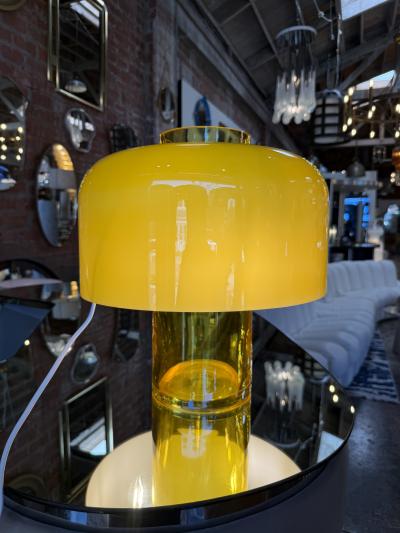 Carlo Nason LT226 Murano Glass Table Lamp by Carlo Nason for Mazzega in Yellow