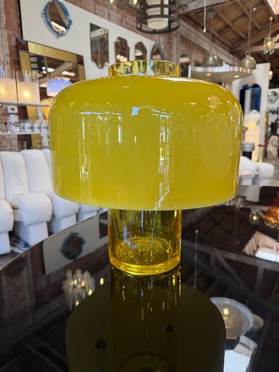 Carlo Nason LT226 Murano Glass Table Lamp by Carlo Nason for Mazzega in Yellow
