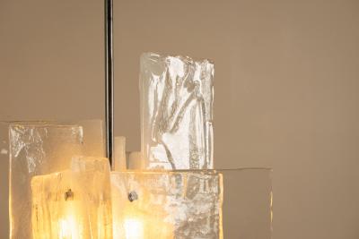 Carlo Nason Large Pendant Lamp LS 199 by Carlo Nason for Mazzega Italy 1970s