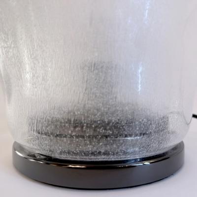 Carlo Nason Lotus LT 305 Pair of Pulegoso Murano Glass Table Lamps by Nason for AV Mazzega