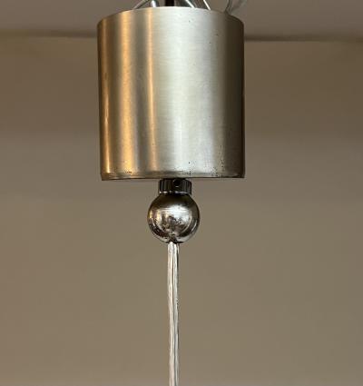 Carlo Nason Mazzega Chandelier with Suspendent Inner Shade by Carlo Nason 1970 Italy