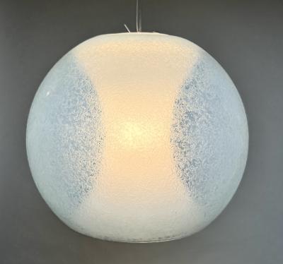 Carlo Nason Mazzega Chandelier with Suspendent Inner Shade by Carlo Nason 1970 Italy