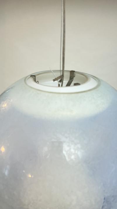 Carlo Nason Mazzega Chandelier with Suspendent Inner Shade by Carlo Nason 1970 Italy