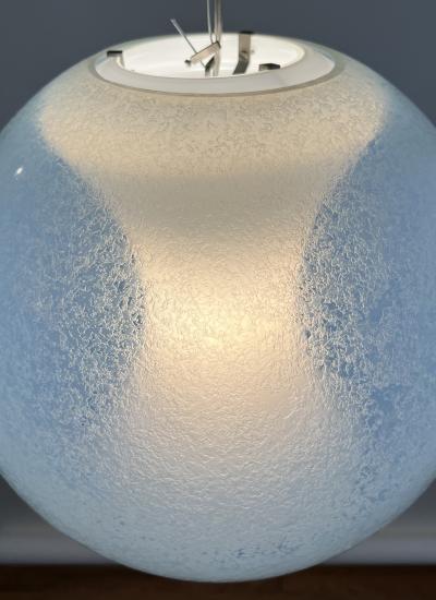 Carlo Nason Mazzega Chandelier with Suspendent Inner Shade by Carlo Nason 1970 Italy