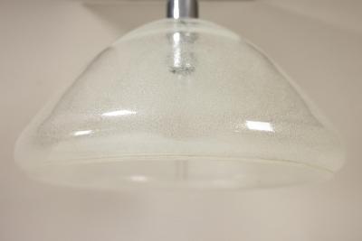 Carlo Nason Mazzega Pendant Lamp in Bullicante Murano Glass by Carlo Nason Italy 1970s
