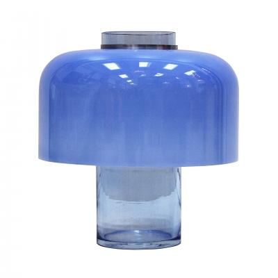 Carlo Nason Mid Century Modern Blue Table Lamps Designed by Carlo Nason in Murano Glass