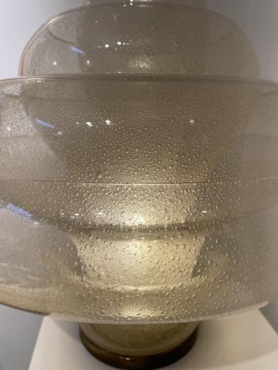 Carlo Nason Mid Century Modern Lotus Table Lamp by Carlo Nason