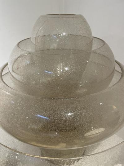 Carlo Nason Mid Century Modern Lotus Table Lamp by Carlo Nason