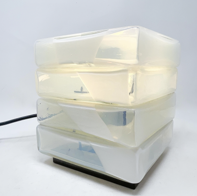 Carlo Nason Mid Century Table Lamp in Murano Glass By Carlo Nason Italy 1960s