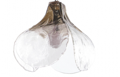 Carlo Nason Murano Glass Tulip Pendant Fixture by Carlo Nason for Mazzega 2 Available 