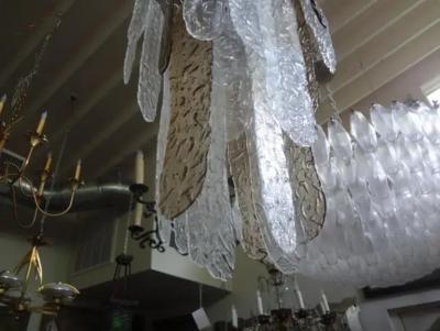 Carlo Nason Murano Waterfall Chandelier by Carlo Nason for Mazzega