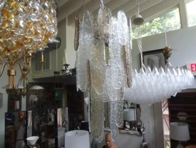 Carlo Nason Murano Waterfall Chandelier by Carlo Nason for Mazzega