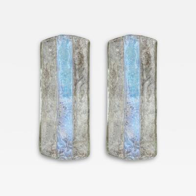 Carlo Nason Pair Of Murano Glass Sconces By Carlo Nason For Mazzega