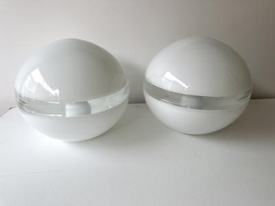 Carlo Nason Pair of Lamps LT230 Murano Glass by Carlo Nason for Mazzega Italy 1970s