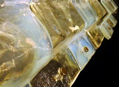 Carlo Nason Pair of Large Murano Glass Ceiling Lights by Carlo Nason for Mazzega 1970s