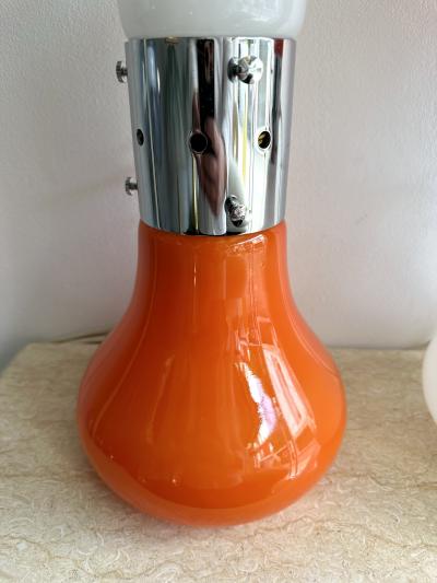 Carlo Nason Pair of Murano Glass Birillo Lamps by Carlo Nason for Mazzega Italy 1970s