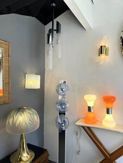 Carlo Nason Pair of Murano Glass Birillo Lamps by Carlo Nason for Mazzega Italy 1970s