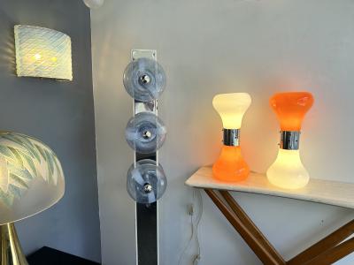 Carlo Nason Pair of Murano Glass Birillo Lamps by Carlo Nason for Mazzega Italy 1970s