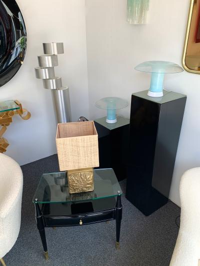 Carlo Nason Pair of Murano Glass Lamps by Carlo Nason for Selenova Italy 1970s