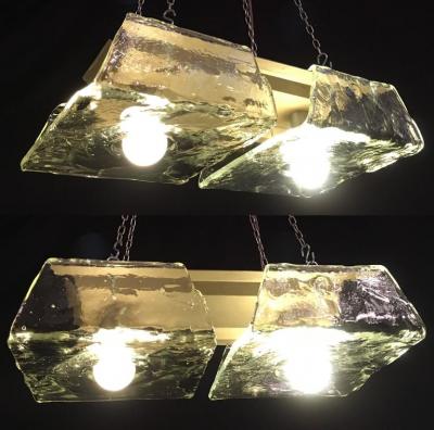Carlo Nason Pair of Murano Pendants of Murano by Nason for Mazzega 1970s