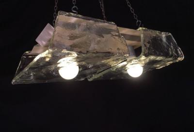 Carlo Nason Pair of Murano Pendants of Murano by Nason for Mazzega 1970s